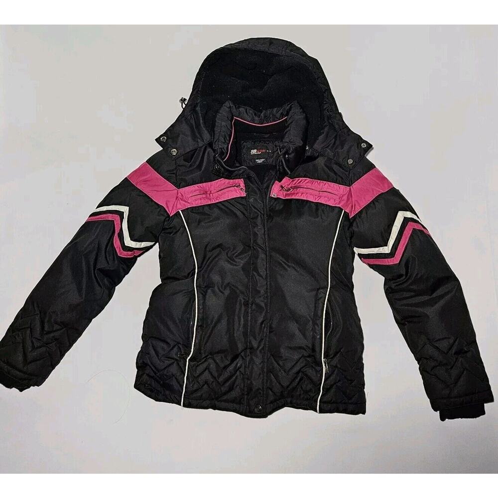 SJB Active Women's Ski Jacket -‎ Size Small - Black/Pink